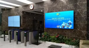 lắp đặt màn hình ghép tại tập đoàn dầu khí