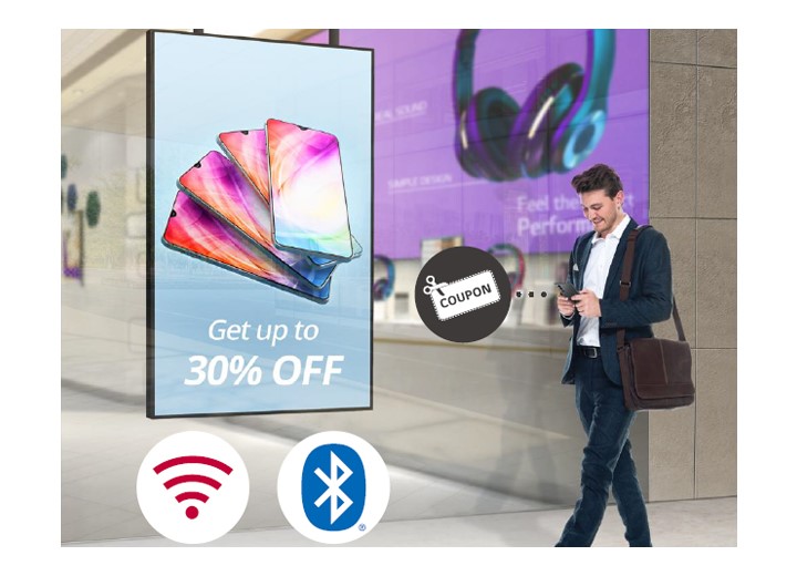 Màn hình biển báo ngoài trời LG 75XS4G 75" 10 phan phoi noi dung