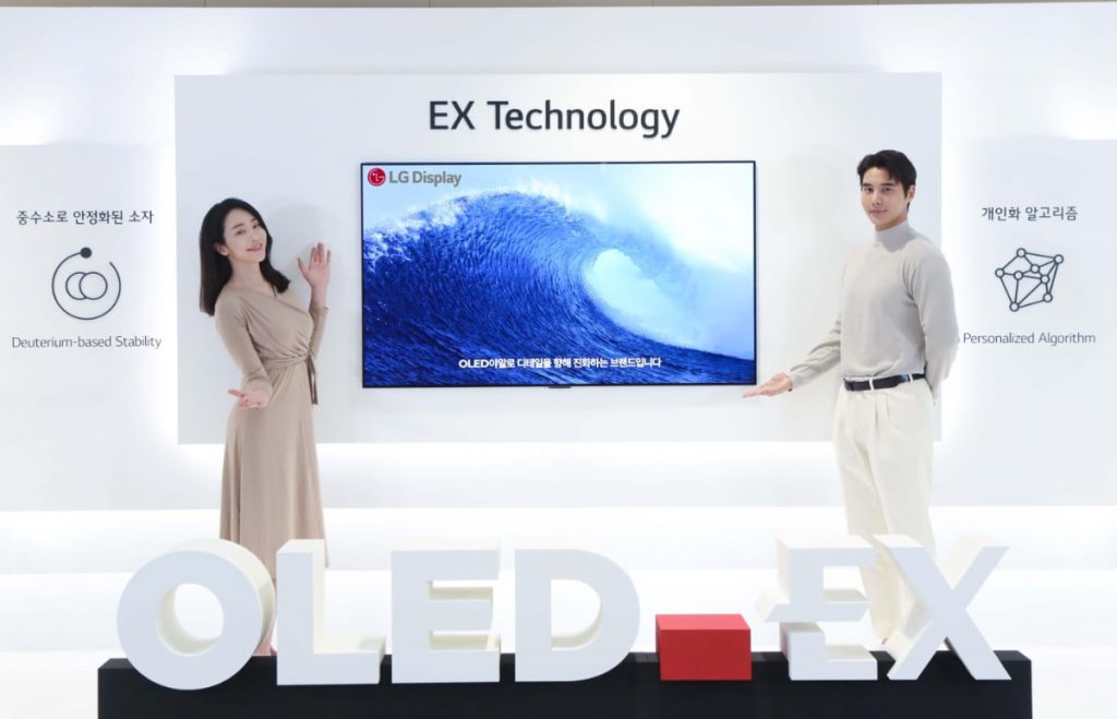 tấm nền OLED EX mới của LG