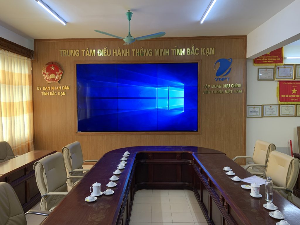 Hệ thống màn hình ghép ở Bắc Kạn do HCOM triển khai