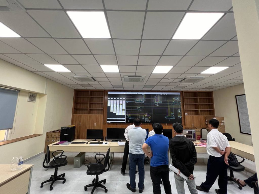 Hệ thống màn hình ghép 4x3 tại Công ty truyền tải điện 4