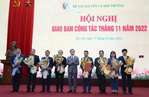 Màn hình Bộ Tài nguyên và Môi trường