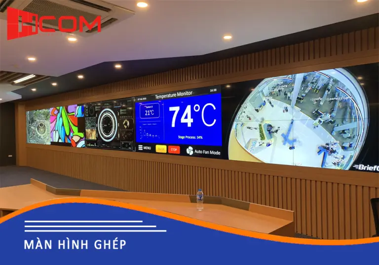 Màn hình ghép video wall hiển thị nội dung trên diện tích lớn