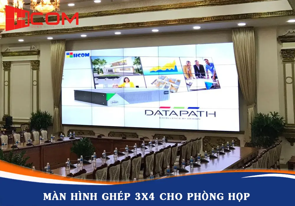 Màn hình ghép 3x4 cho phòng họp