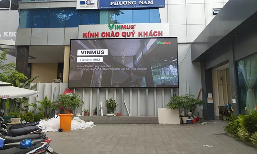 Màn hình LED công chào công ty nội thất Vinmus