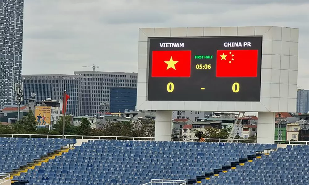 Màn hình LED tại sân vận động Mỹ Đình