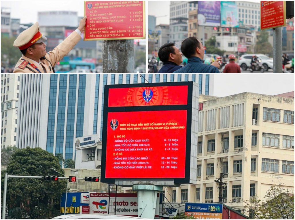 Hà Nội lắp đặt màn hình LED tuyên truyền Nghị định 168