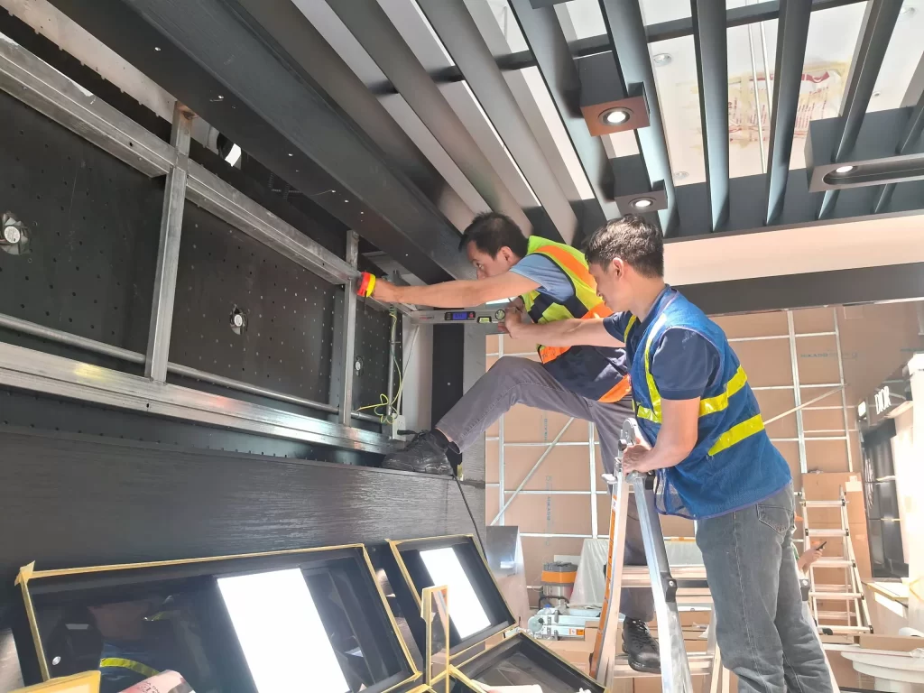 Dự án màn hình ghép quảng cáo tại DioLotte Liễu Giai