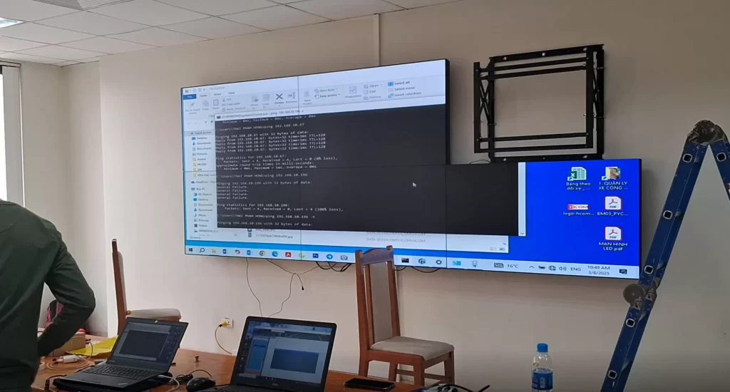 HCOM cung cấp giải pháp phòng điều khiển trung tâm tại Việt Trì