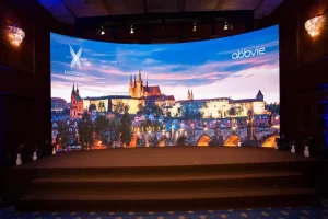 man hinh LED cong LG backgroud