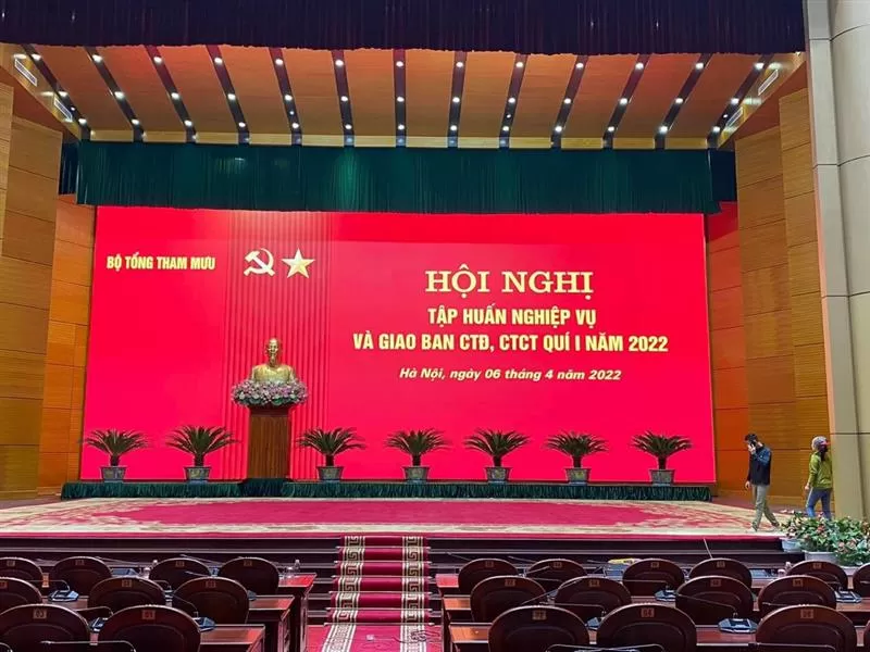 Màn hình LED 400 inch tại hội trường