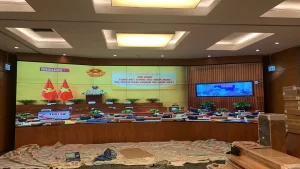 Màn hình ghép cong tại cơ quan nhà nước