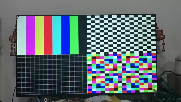 Hình test calibration thang màu video wall
