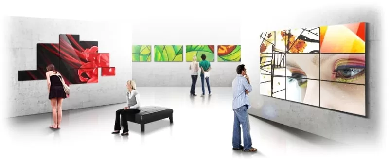 Màn hình ghép Samsung tại phòng triển lãm Màn hình Samsung tại phòng triển lãm