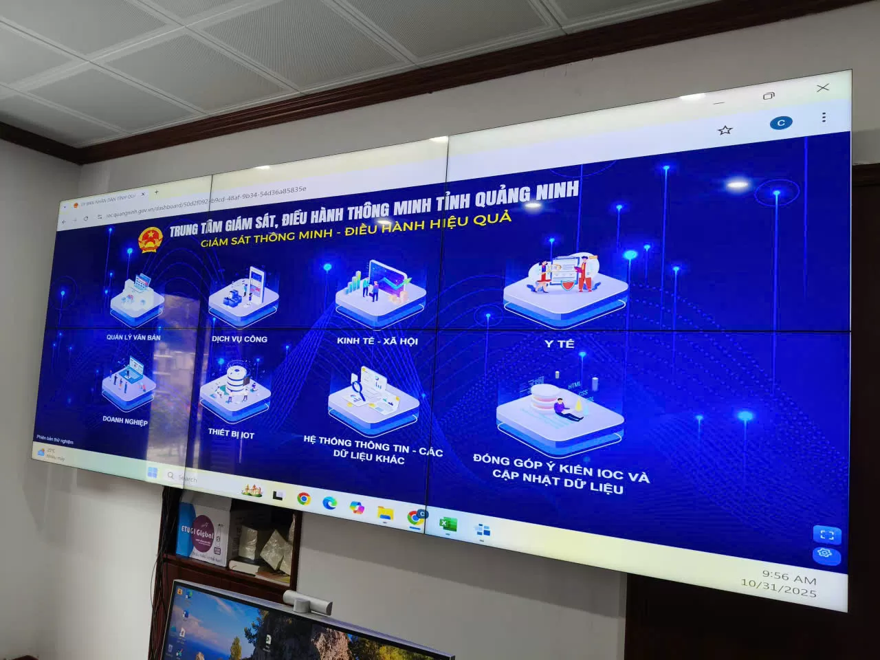 Hệ thống màn hình theo dõi tại Quảng Ninh