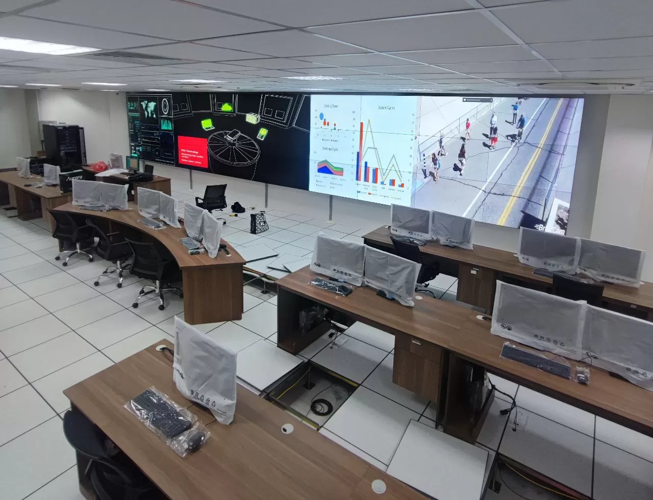 Phòng họp điều hành chỉ huy trung tâm của Ban cơ quan nhà nước