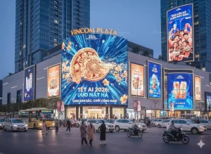 Ảnh màn hình quảng cáo Tết AI