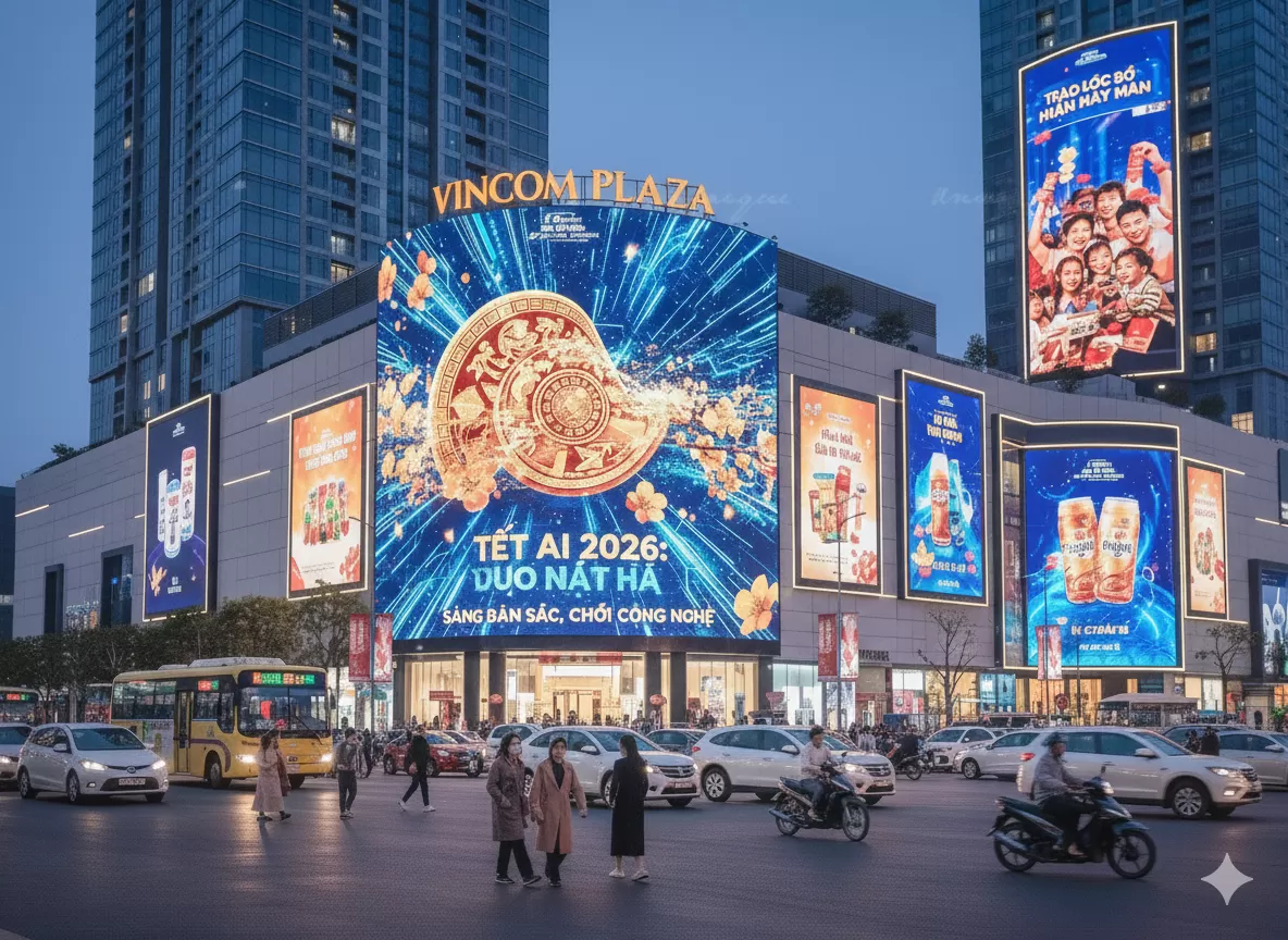 Ảnh màn hình quảng cáo Tết AI