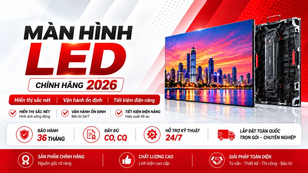Màn hình LED chính hãng - Báo giá mới nhất 2026