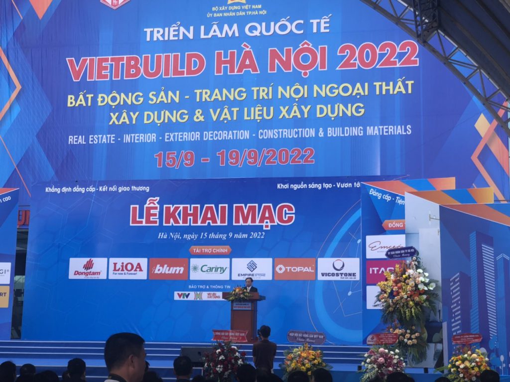Lễ khai mạc hội trợ triển lãm quốc tế Vietbuild 2022 tại Hà Nội