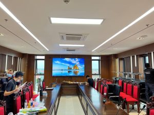 Màn hình ghép Lg triển khai lắp đặt bởi HCOM